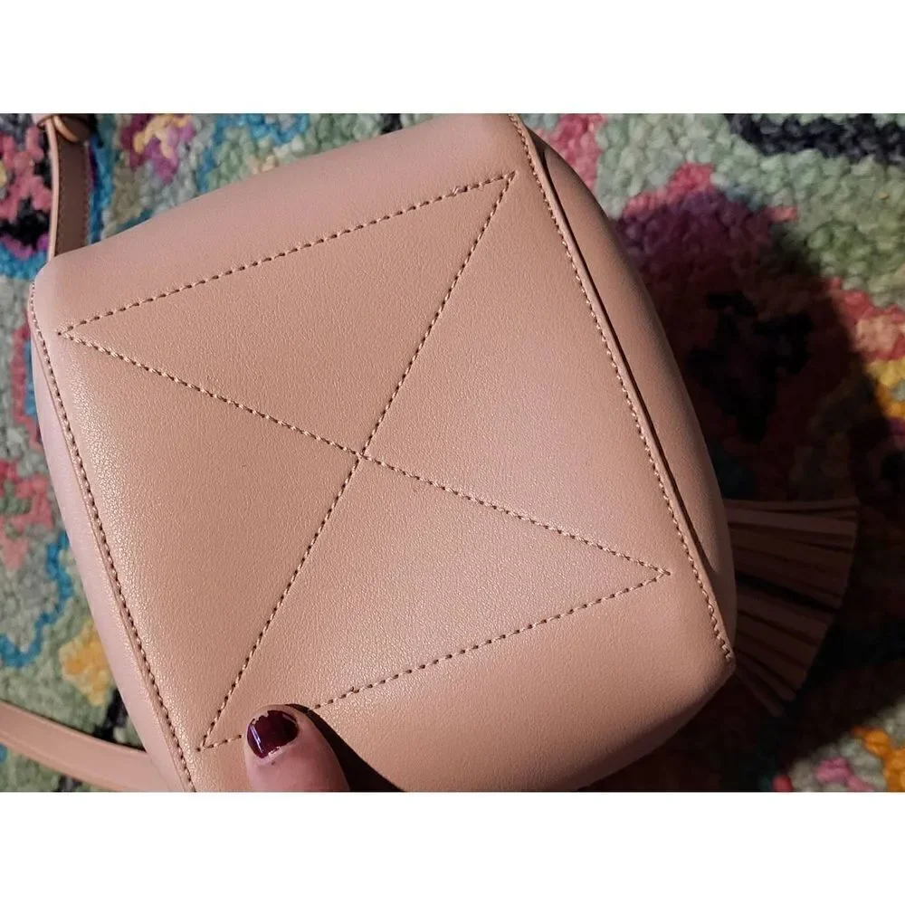 Katie Loxton Blair Bucket Bag Vegan Leather Pink Small